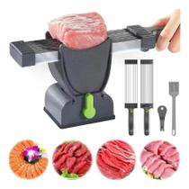 Fatiador De Carne, Cortador Manual De Carne Fresca Com 18 laminas