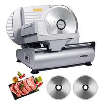 Fatiador de Carne Elétrico CUSIMAX com Lâminas de Aço Inoxidável de 7,5" Fatiador de Carne Elétrico CUSIMAX com Lâminas de Aço Inoxidável de 7,5"