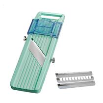 Fatiador de Legumes Benriner Mandolin Japonês 3 Lâminas em Aço Inox Profissional Intercambiáveis Js Market