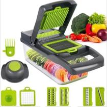 Fatiador de Legumes Cortador Inox Frutas Verduras Novo Nicer 11 em 1 Multifuncional