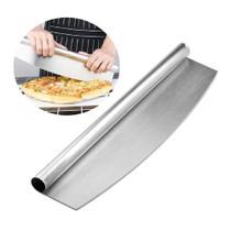 Fatiador de Pizza Pães Carretilha de Corte Inox 30cm Cozinha