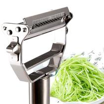 Fatiador Descascador Cortador Ralador 17,5 cm Para Frutas Verduras Legumes Salada Laranja Cenoura Vegetais Com Lâminas - Propius
