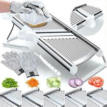 Fatiador Mandoline Ajustável em Aço Inoxidável Gramercy com Luvas