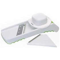 Fatiador Manual Branco Mandoline Com Duas Laminas Inox Fatiador Manual Branco Mandoline Com Duas Laminas Inox