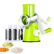 Fatiador manual de legumes e frios multiuso 3 lâminas ralador prático