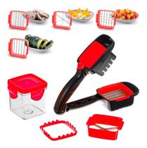 Fatiador Multifuncional 5 em 1 em Inox P/ Frutas e Legumes - Util