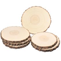 Fatias de madeira GNIEMCKIN Natural Paulownia 25-30 cm Artesanato DIY
