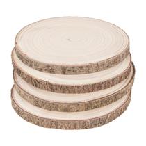 Fatias de madeira Maputune, 4 peças, 28 a 30 cm, artesanato natural, rústico, faça você mesmo