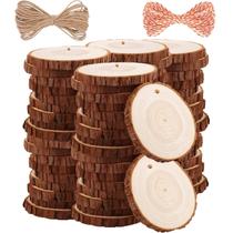 Fatias de madeira TICIOSH 50 unidades de 7-8 cm de pinho natural DIY Crafts Fatias de madeira TICIOSH 50 unidades de 7-8 cm de pinho natural DIY Crafts