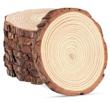 Fatias de madeira Timburst 23-25 cm de pinho rústico 8 unidades