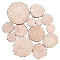 Fatias de madeira Wokex Natural Pine com 7-12 cm de espessura para artesanato DIY 2