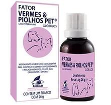 Fator Vermes e Piolhos Pet 26 g - Arenales Homeopatia - Controle de Vermes e Piolhos