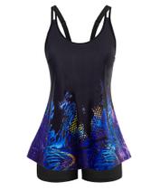 Fatos de banho Tankini Arolina Tummy Control de cintura alta 24W