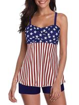 Fatos de banho Tankini Century Star 2024 para controle de barriga para mulheres Fatos de banho Tankini Century Star 2024 para controle de barriga para mulheres