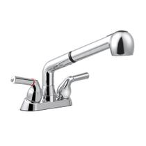 Faucet Awelife Utility Sink 4" Centerset Pulverizador extraível cromado