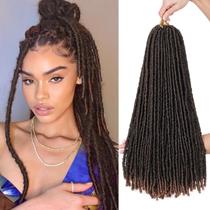 Faux Locs Crochet Hair WIGNEE 18", macia, pré-enrolada, 1B/30