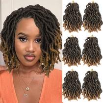 Faux Locs Crochet Hair WIGNEE Faux Locs 8 polegadas 1B/27 para mulheres