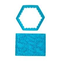 Favo de Mel Jigsaw UV Cristal Epóxi Resina Mold Crianças Artesanais Crianças Primeiros Educacionais Puzzle Brinquedos De Silicone Molde DIY Artesanato - Azul