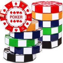 Favor Boxes PullCrease Poker Chip Casino Party 23 cm 12 unidades