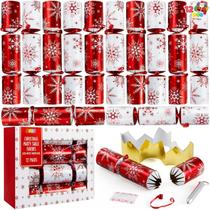 Favor de Festa de Natal JOYIN - Pacote com 12 Unidades (Vermelho e Branco)