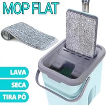 Faxina Limpeza Mop Flat com Balde Rodo Esfregão Limpeza Completa