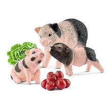 Fazendas de formigas miniatura porco mãe e leitões 5 peças Fazendas de formigas miniatura porco mãe e leitões 5 peças