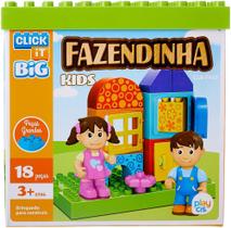 Fazendinha Blocos De Montar Kids 18 Peças Infantil Fazendinha Blocos De Montar Kids 18 Peças Infantil