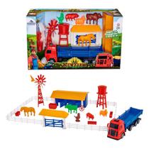 Fazendinha Miniatura Cercado Celeiro Cavalo Boi Vaca Porco - Adijomar