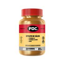 FDC Citrato de Cálcio + D3+ K2 Mk7 + Zinco 60 comprimidos - FDC Vitaminas