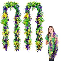 Feather Boa 4E's Novelty Mardi Gras 1,8 m de penas fofas