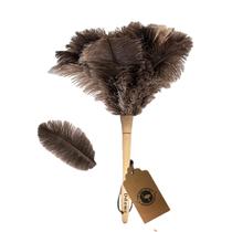Feather Duster Ddzmz Penas naturais fofas de avestruz cinza/marrom Feather Duster Ddzmz Penas naturais fofas de avestruz cinza/marrom
