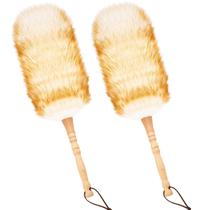 Feather Duster IHU Feather Lambswool com cabo de madeira de 50 cm Feather Duster IHU Feather Lambswool com cabo de madeira de 50 cm