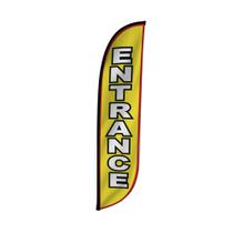 Feather Flag Banner LookOurWay com 3,7 m de altura para eventos de negócios