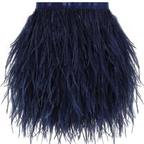 Feather Trim Soarer azul marinho, avestruz, 2 jardas, 13-18 cm