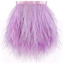 Feather Trim Soarer Light Purple Avestruz 13 cm 2 jardas