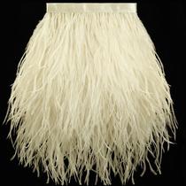 Feather Trim Soarer Ostrich 2 jardas 13-18 cm bege