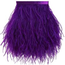 Feather Trim Soarer Purple, 2 jardas, 13-18 cm, avestruz
