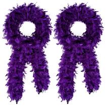 Feathers Boas, penas brancas, penas de perú, 2 peças, 180 cm, 45 g