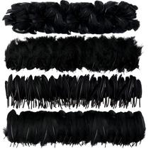 Feathers MWOOT 400 unidades Black Goose Craft 7-15 cm Feathers MWOOT 400 unidades Black Goose Craft 7-15 cm