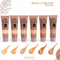 Febella Base Matte Liquida Smooth Feeling CORES 01 AO 06