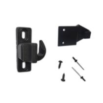 FEC 872 - Fecho com contra fecho de rebitar direito para veneziana Preto