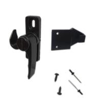 FEC 881 - Fecho com contra fecho rebitar esquerdo para janela de alumínio Preto