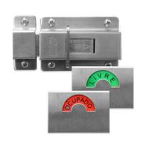 Fech livre/ocupo inox 530-91370 inox escovado silvana
