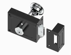 Fech. Sobrepor Lingueta Asa de Avião portão de Correr - 0340