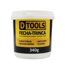 FECHA TRINCA ACRÍLICO FLEXÍVEL 340g Branco - Repara Madeira, Alvenaria, Gesso