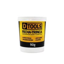 Fecha Trinca Acrílico Flexível 90G Branco para Reparar Imperfeições em Madeira e Alvenaria Dtools Fecha Trinca Acrílico Flexível 90G Branco para Reparar Imperfeições em Madeira e Alvenaria Dtools
