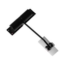 Fechador De Porta Automático Branco E Preto Com Dupla Mola Silencioso Ajustável Para Portas