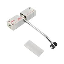 Fechador De Porta Automático Branco E Preto Com Dupla Mola Silencioso Ajustável Para Portas