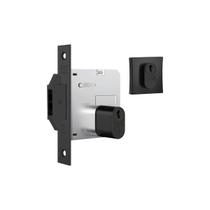 Fechadura 1006 porta bater/correr ros. quad. black Fechadura 1006 porta bater/correr ros. quad. black