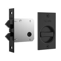 Fechadura 1006S Wc Porta De Correr Retangular Preto F. Stam NEUTRO